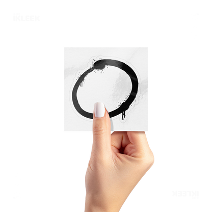 OpenCircle Kiss Cut Sticker 02 White