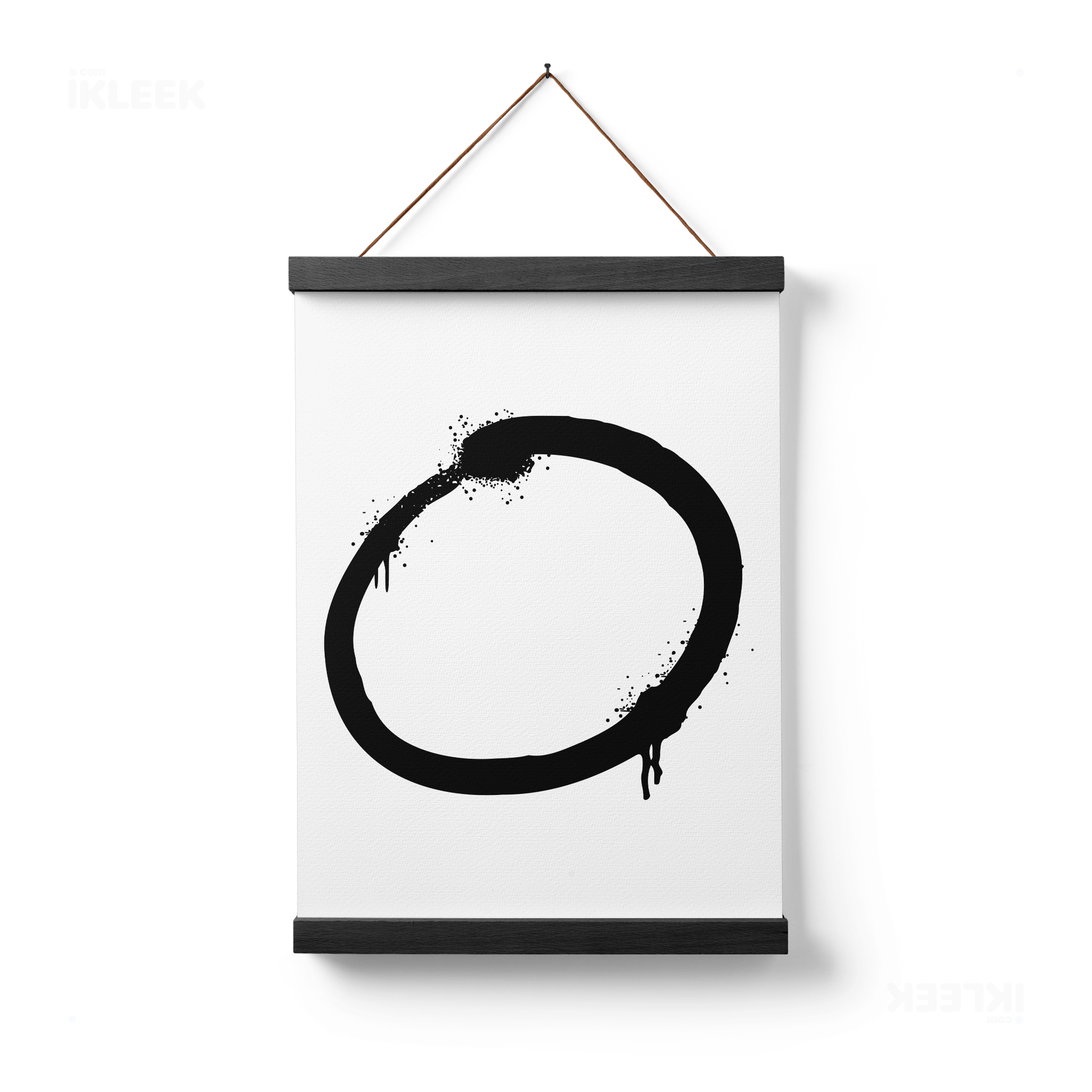OpenCircle Magnetic Hanger Poster 01 Black Wood