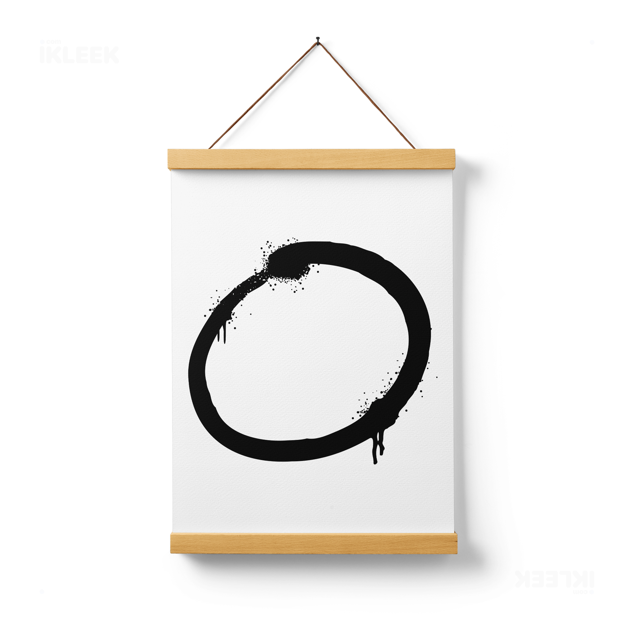 OpenCircle Magnetic Hanger Poster 01 Natural Wood