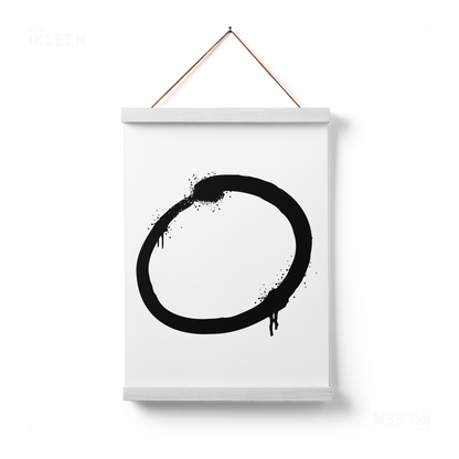 OpenCircle Magnetic Hanger Poster 01 White Wood