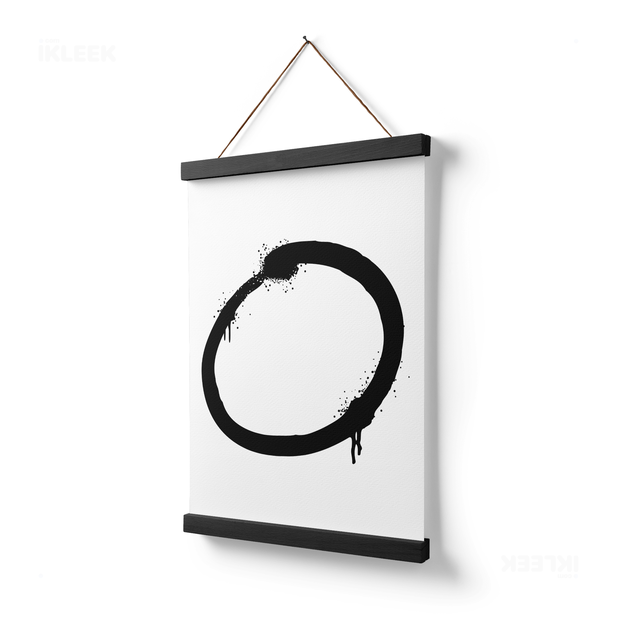 OpenCircle Magnetic Hanger Poster 03 Black Wood