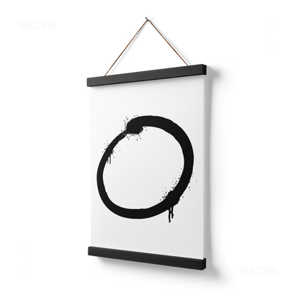 OpenCircle Magnetic Hanger Poster 03 Black Wood