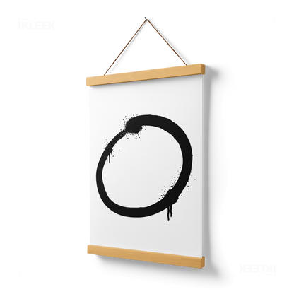 OpenCircle Magnetic Hanger Poster 03 Natural Wood