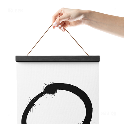 OpenCircle Magnetic Hanger Poster 05 Black Wood
