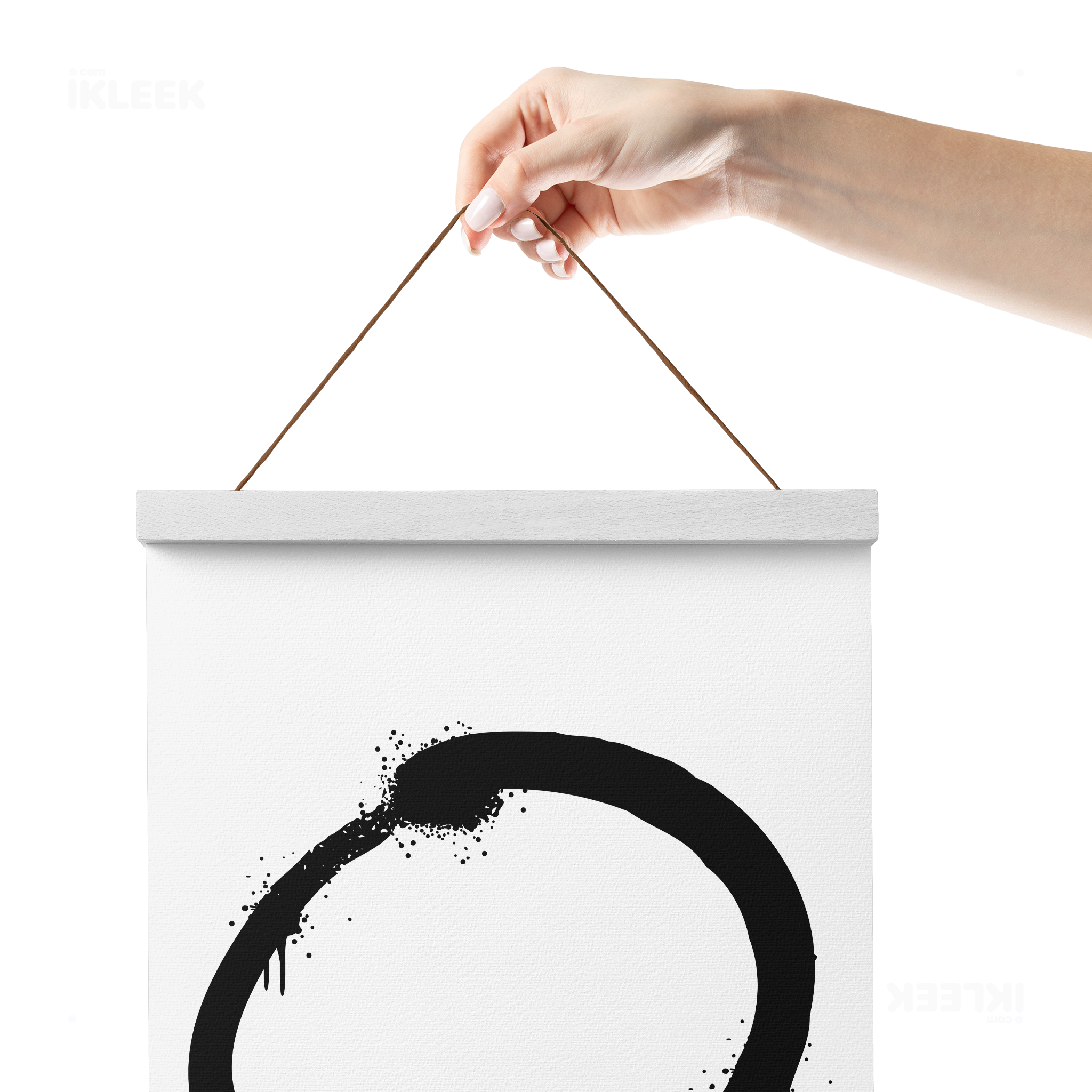 OpenCircle Magnetic Hanger Poster 05 White Wood