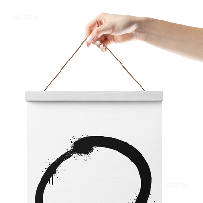 OpenCircle Magnetic Hanger Poster 05 White Wood