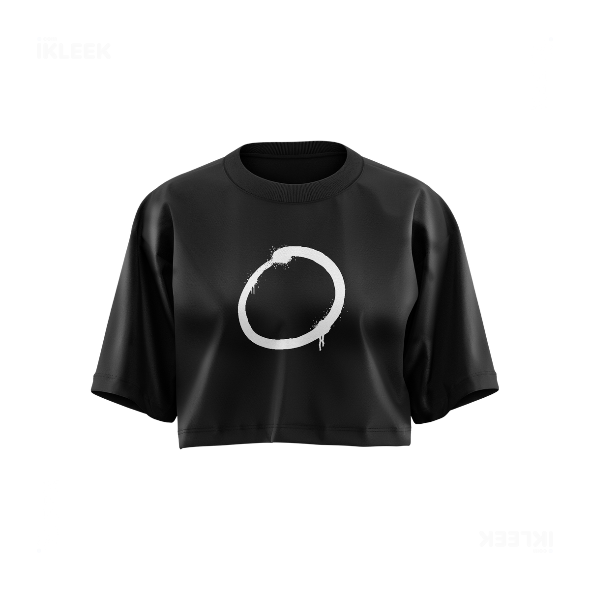 OpenCircle Over Sized Crop Top 01 Black