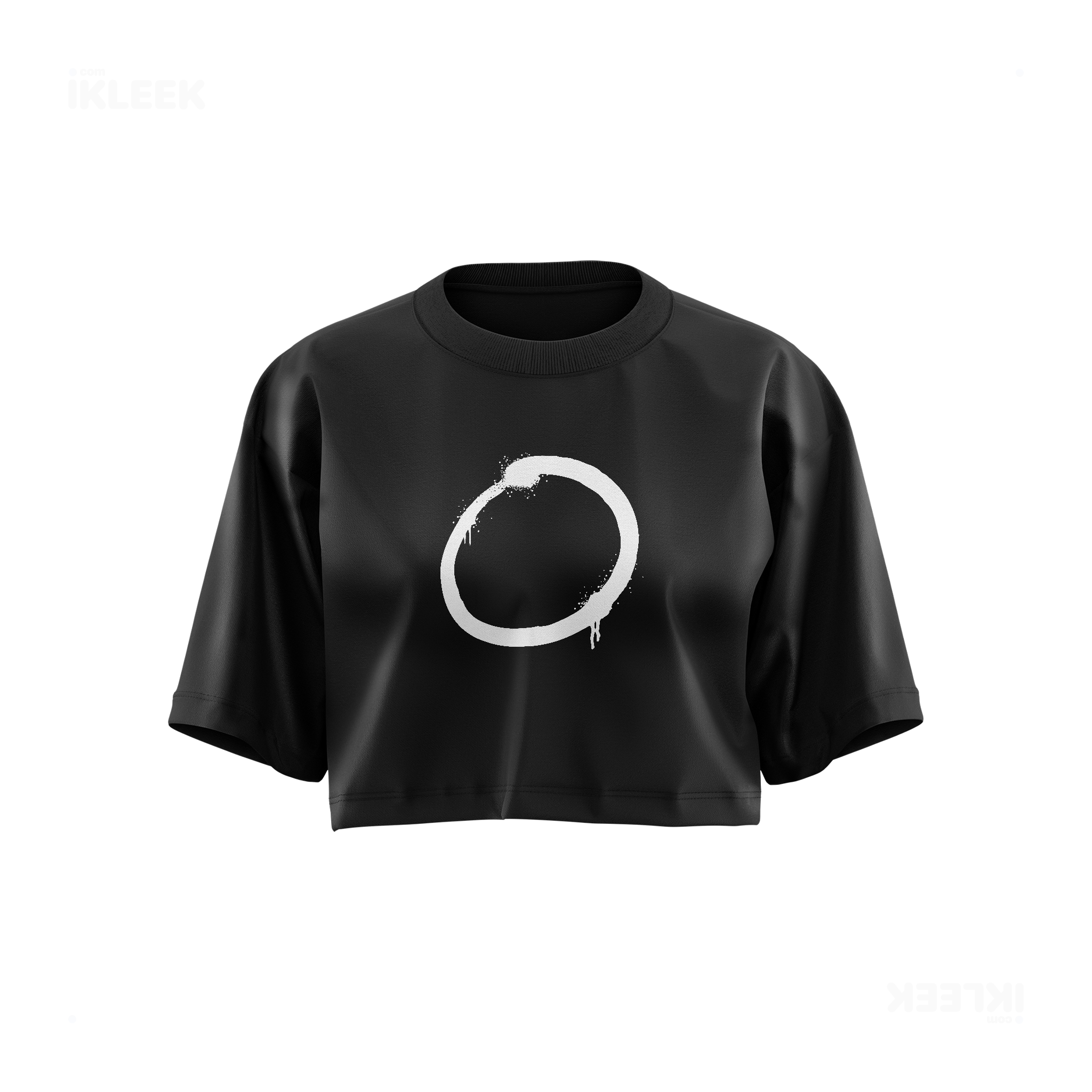 OpenCircle Over Sized Crop Top 01 Black