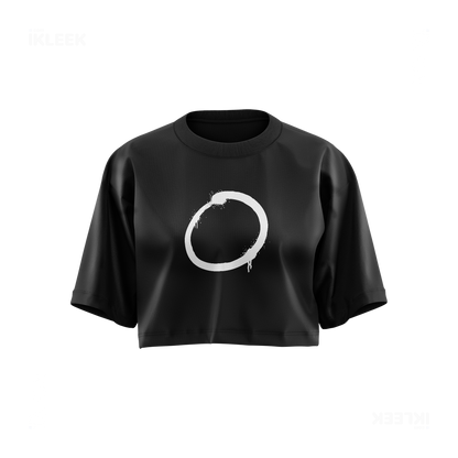 OpenCircle Over Sized Crop Top 01 Black