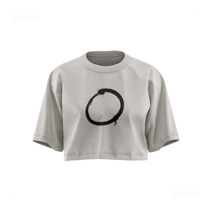 OpenCircle Over Sized Crop Top 01 Faded Bone