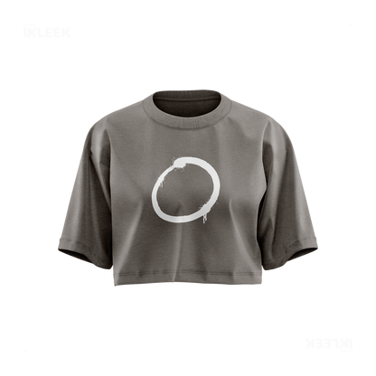 OpenCircle Over Sized Crop Top 01 Faded Grey