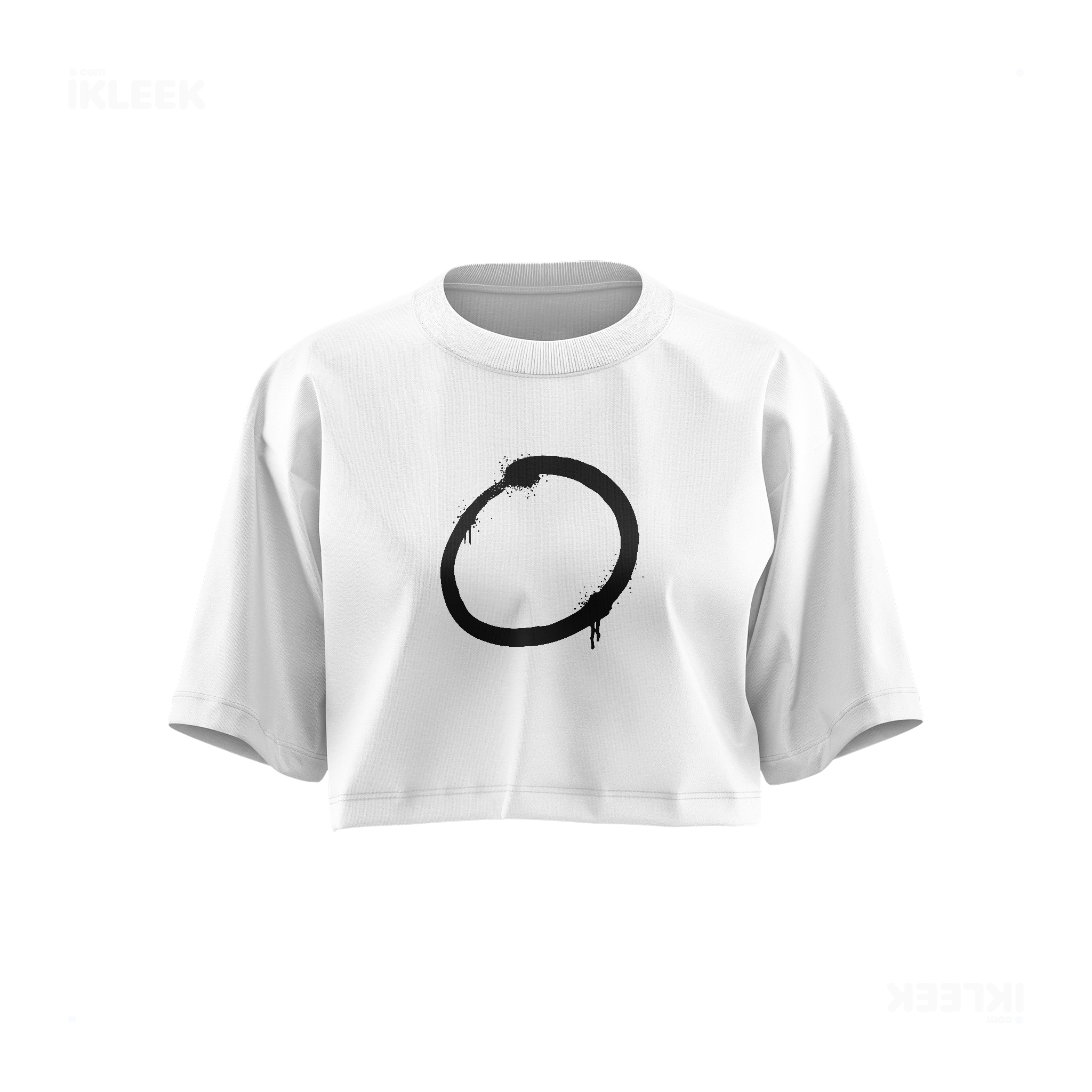 OpenCircle Over Sized Crop Top 01 White