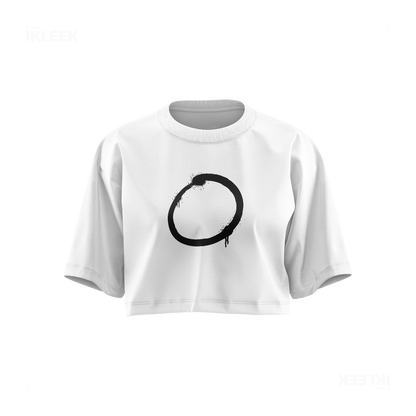 OpenCircle Over Sized Crop Top 01 White