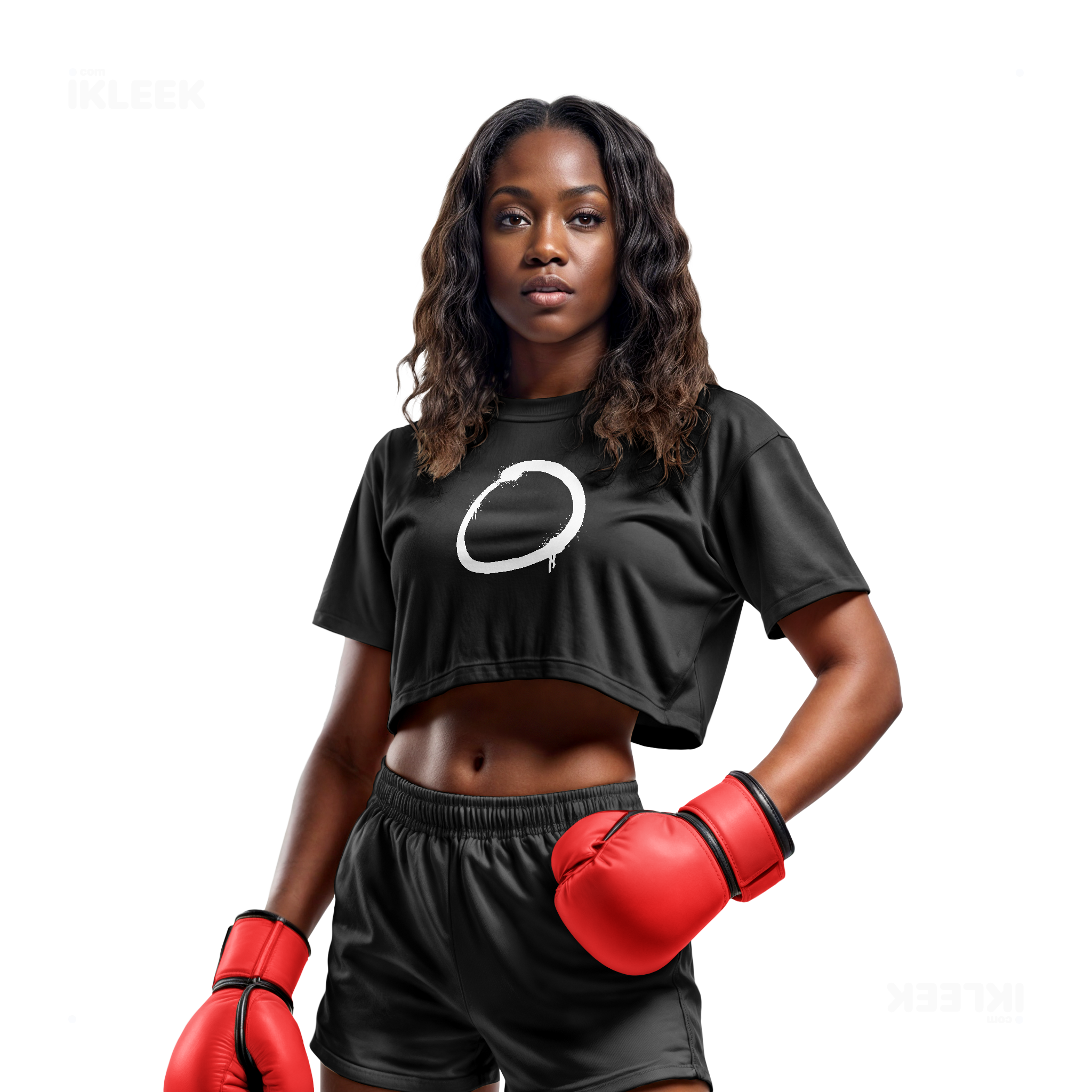 OpenCircle Over Sized Crop Top 02 Black
