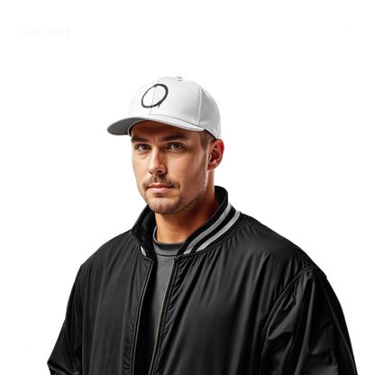 OpenCircle Snapback Caps 02 White DTF