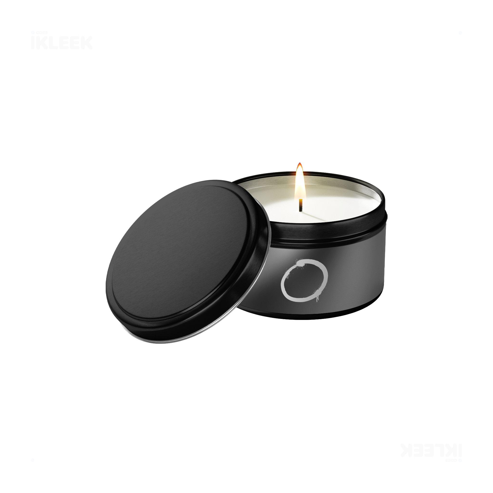 OpenCircle Tin Candle 01 Black