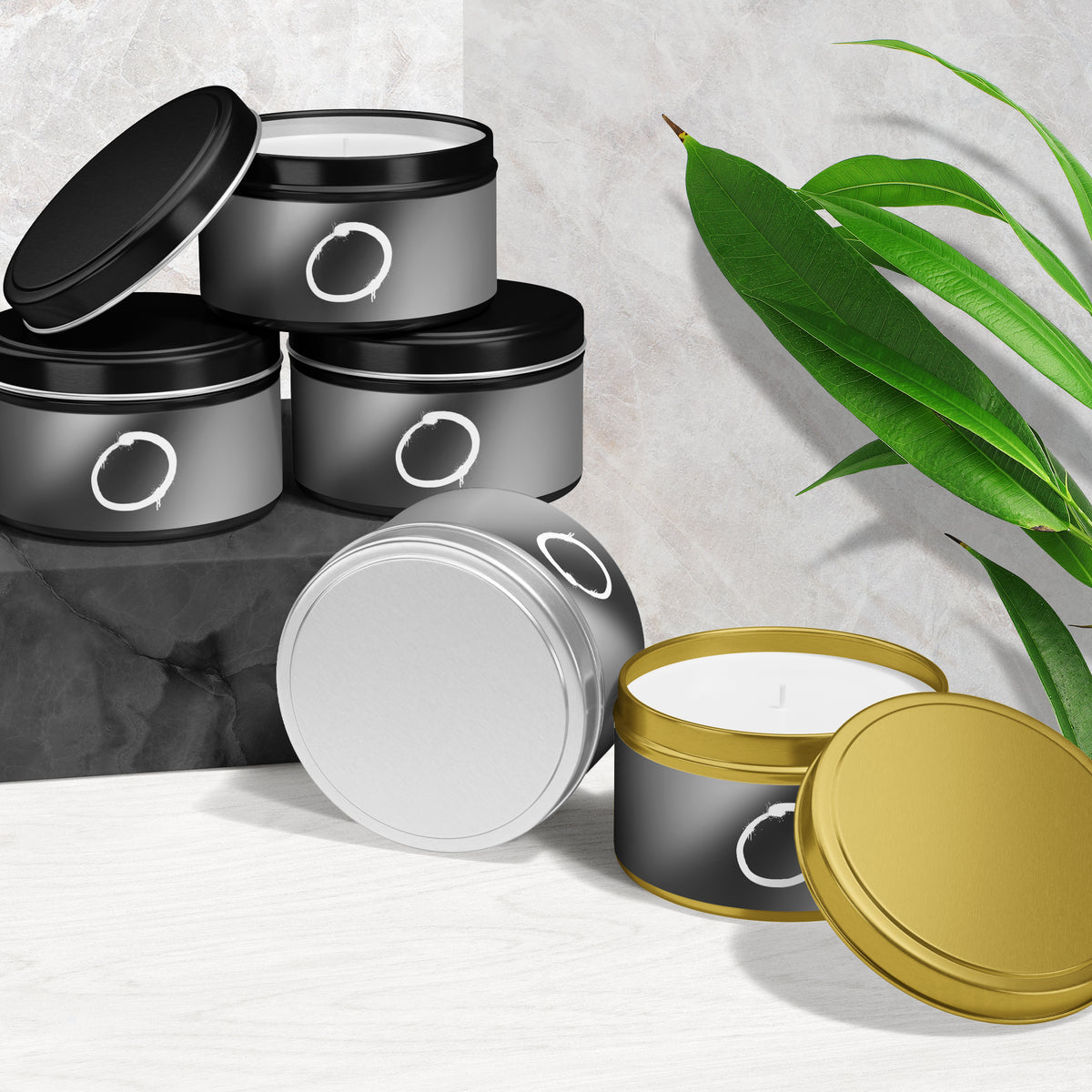 OpenCircle Tin Candle 02 Black