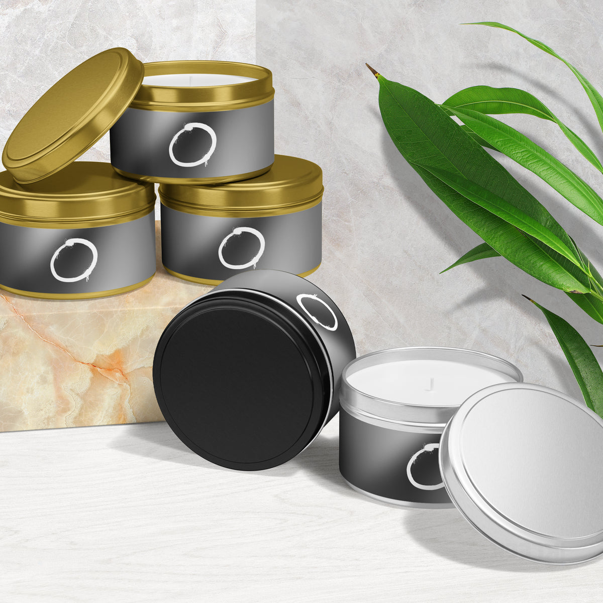 OpenCircle Tin Candle 02 Gold