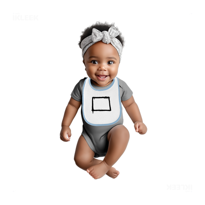 OpenSquare Baby Bibs 04 White Lightblue