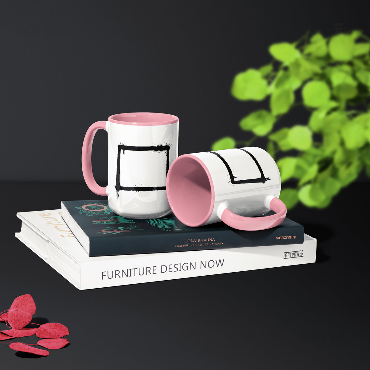 OpenSquare Ceramic Mug 02 White Pink