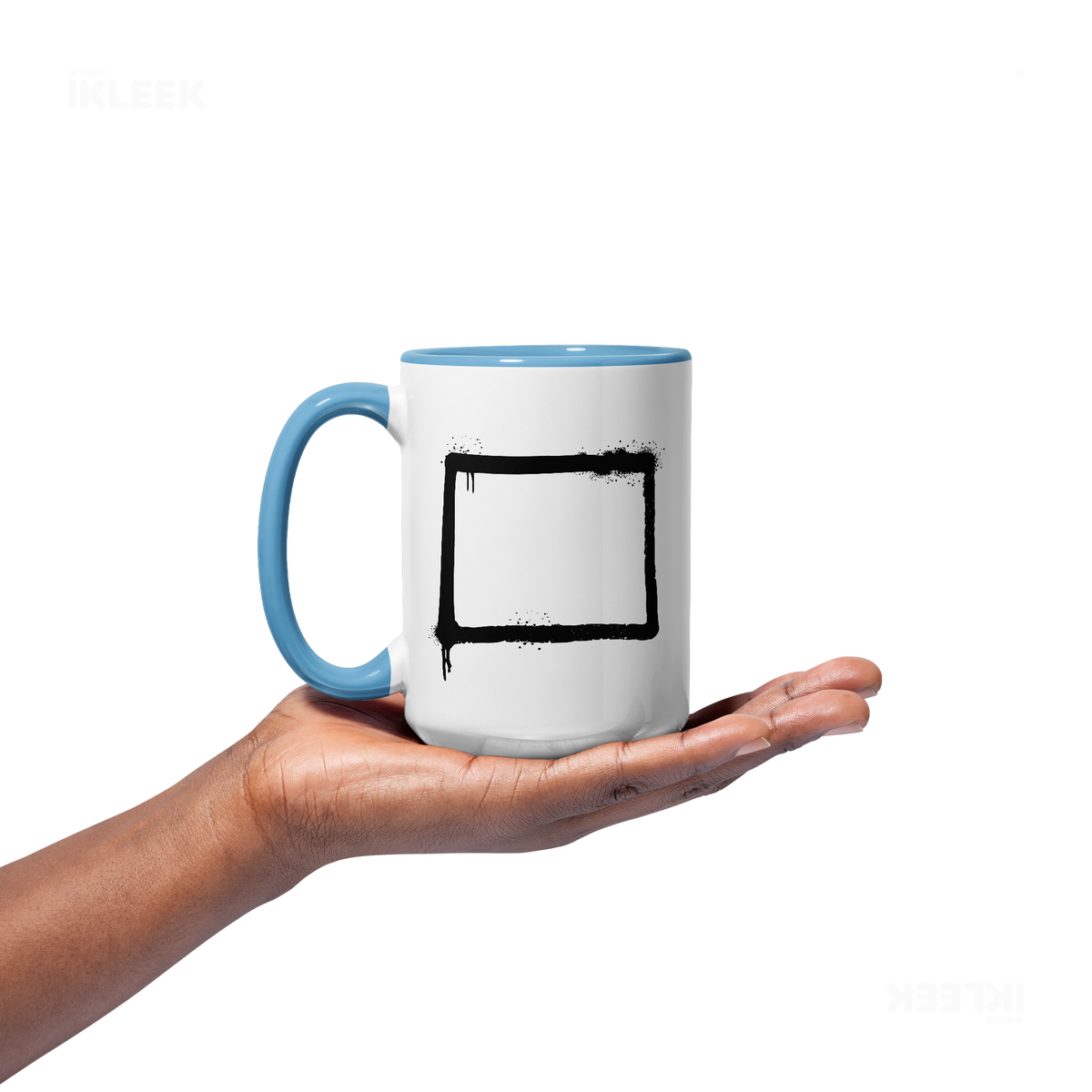 OpenSquare Ceramic Mug 03 White Lightblue