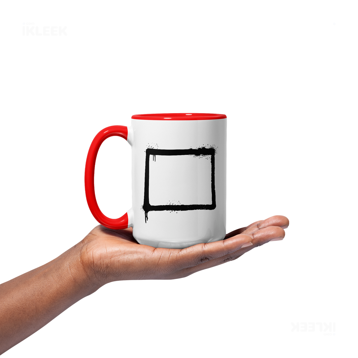 OpenSquare Ceramic Mug 03 White Red