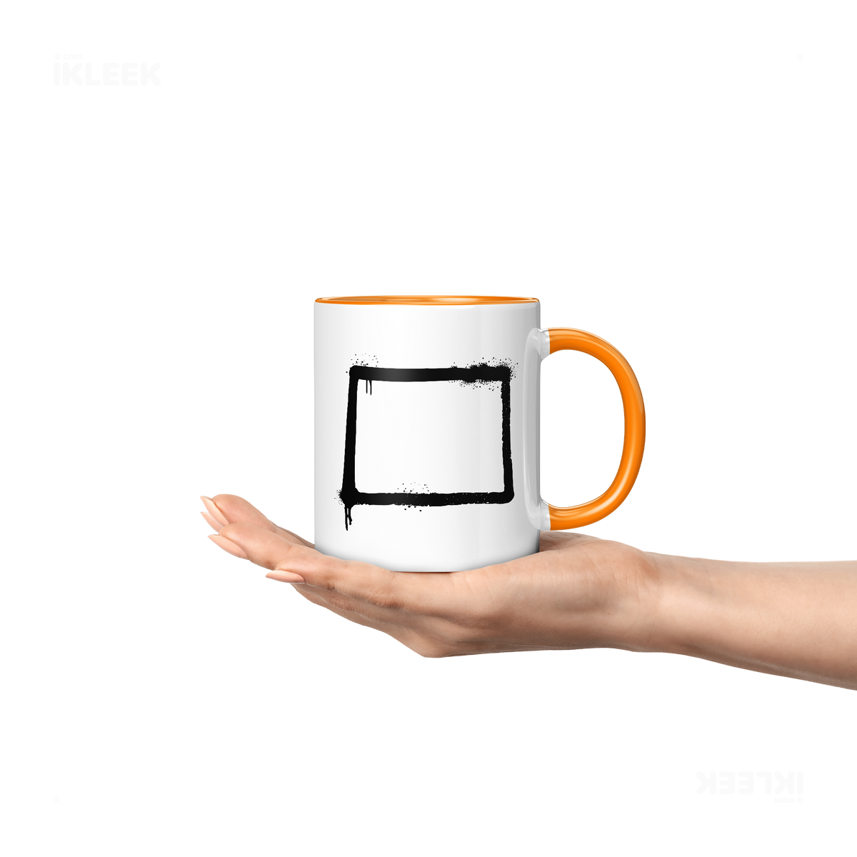 OpenSquare Ceramic Mug 04 White Orange