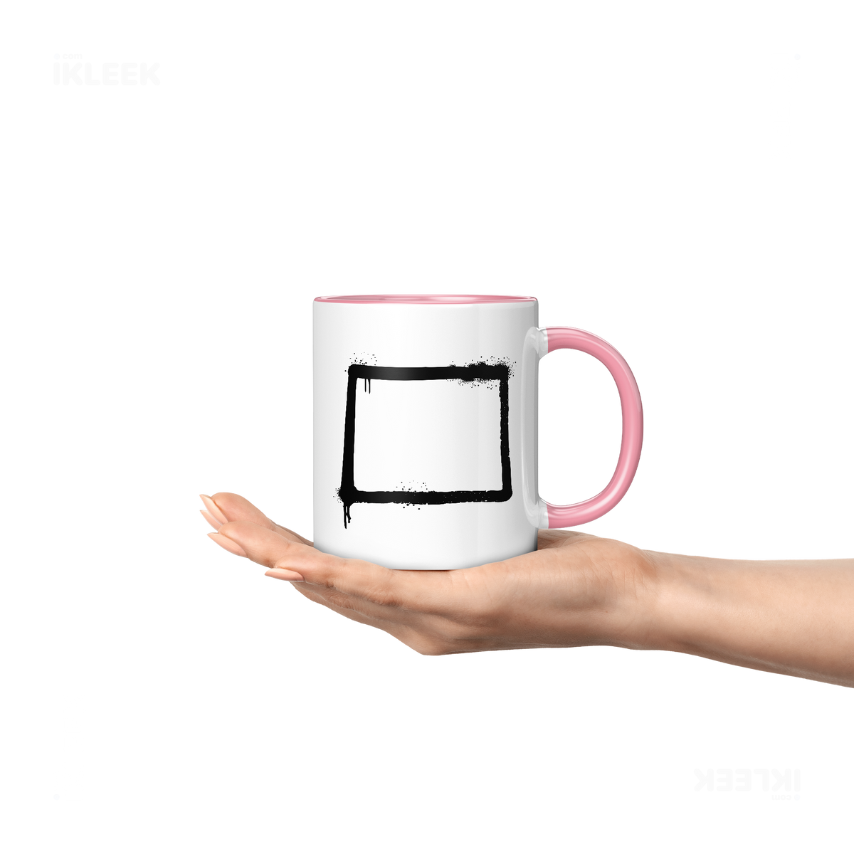 OpenSquare Ceramic Mug 04 White Pink