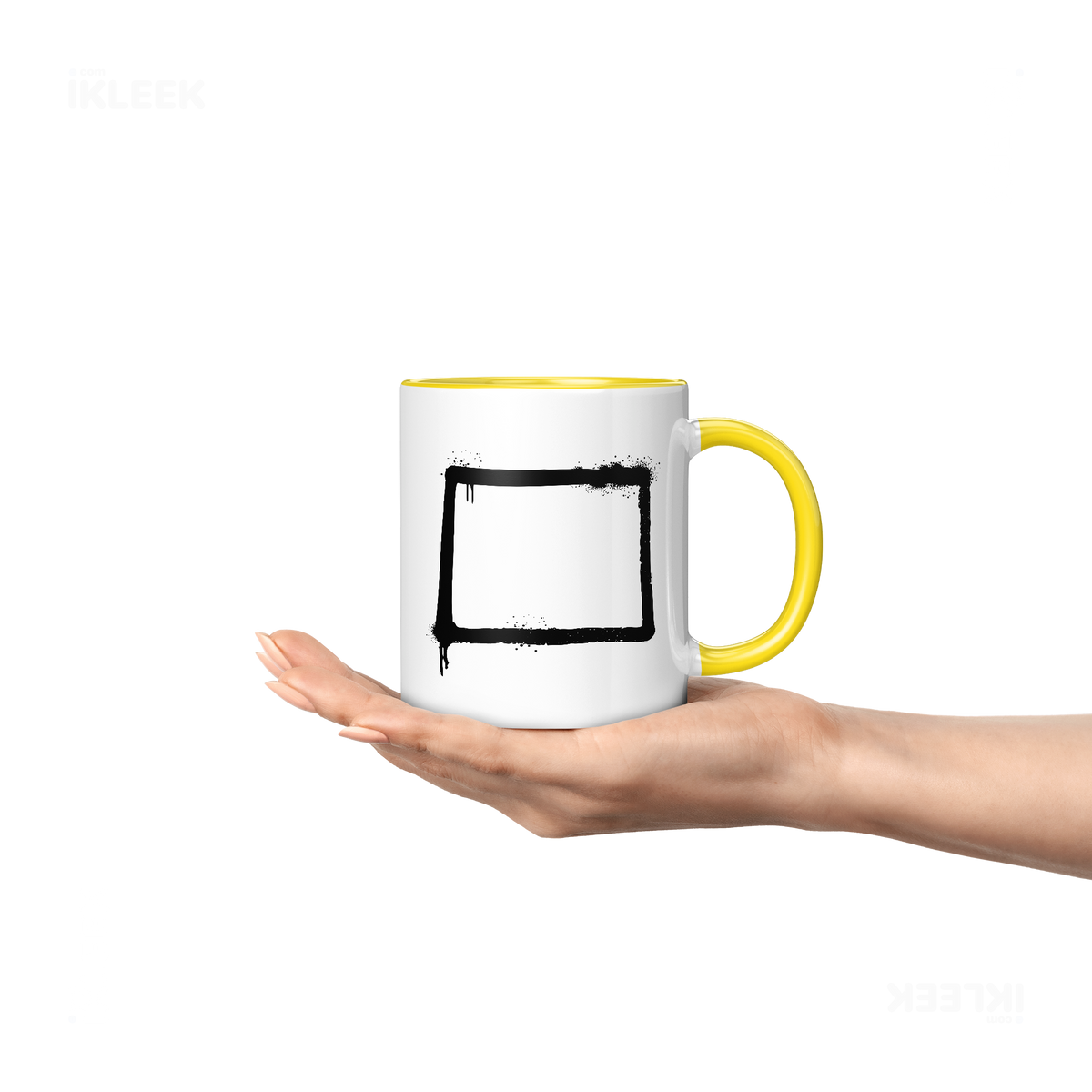 OpenSquare Ceramic Mug 04 White Yellow