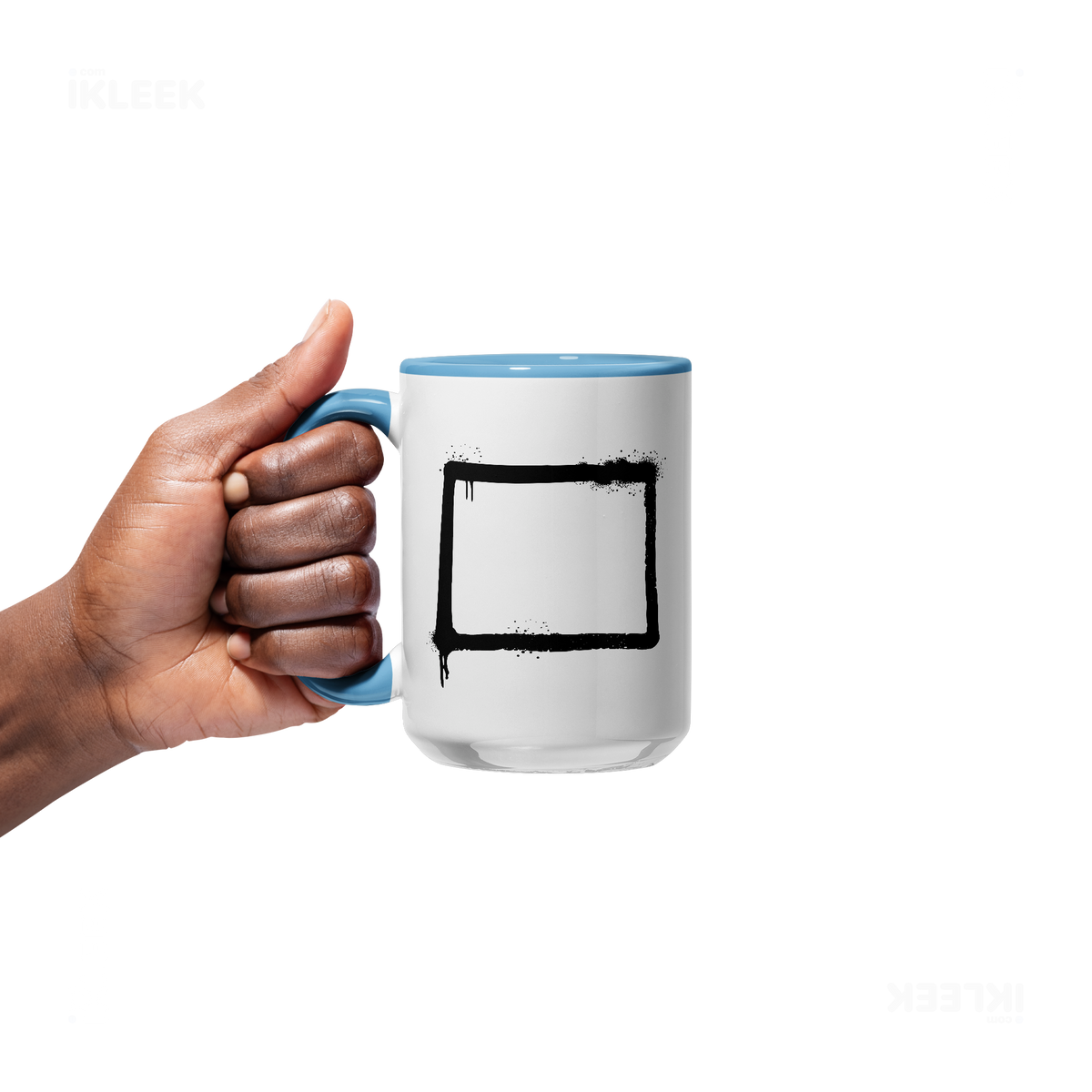 OpenSquare Ceramic Mug 05 White Lightblue