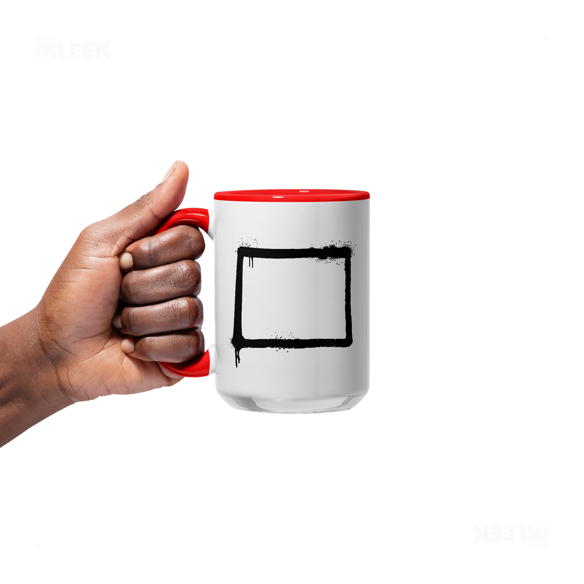 OpenSquare Ceramic Mug 05 White Red