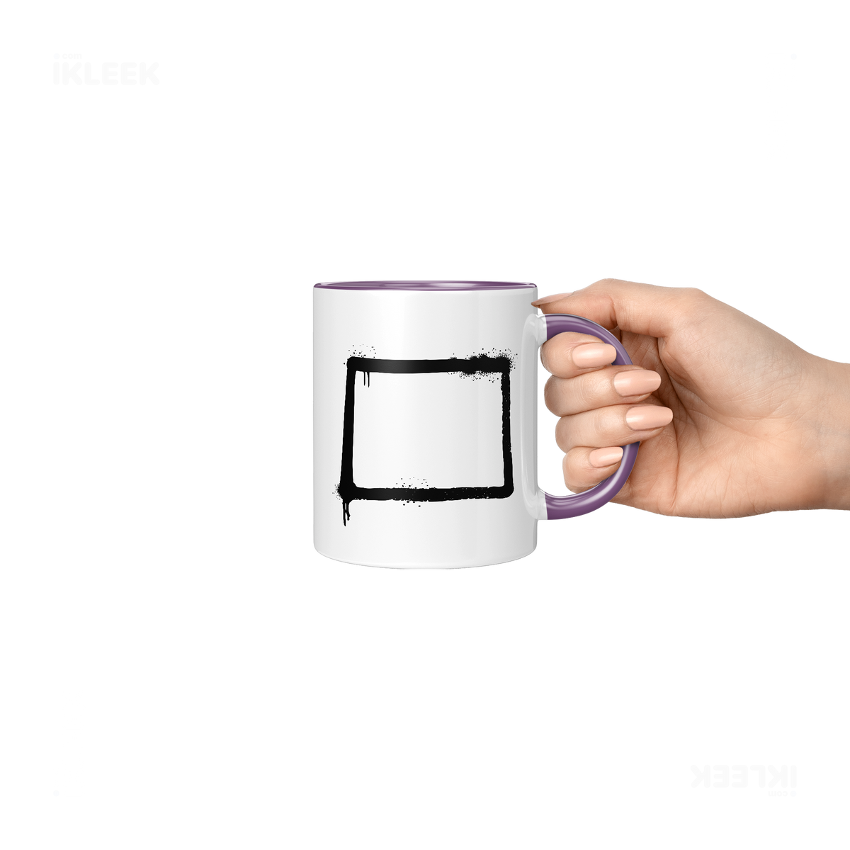 OpenSquare Ceramic Mug 06 White Purple