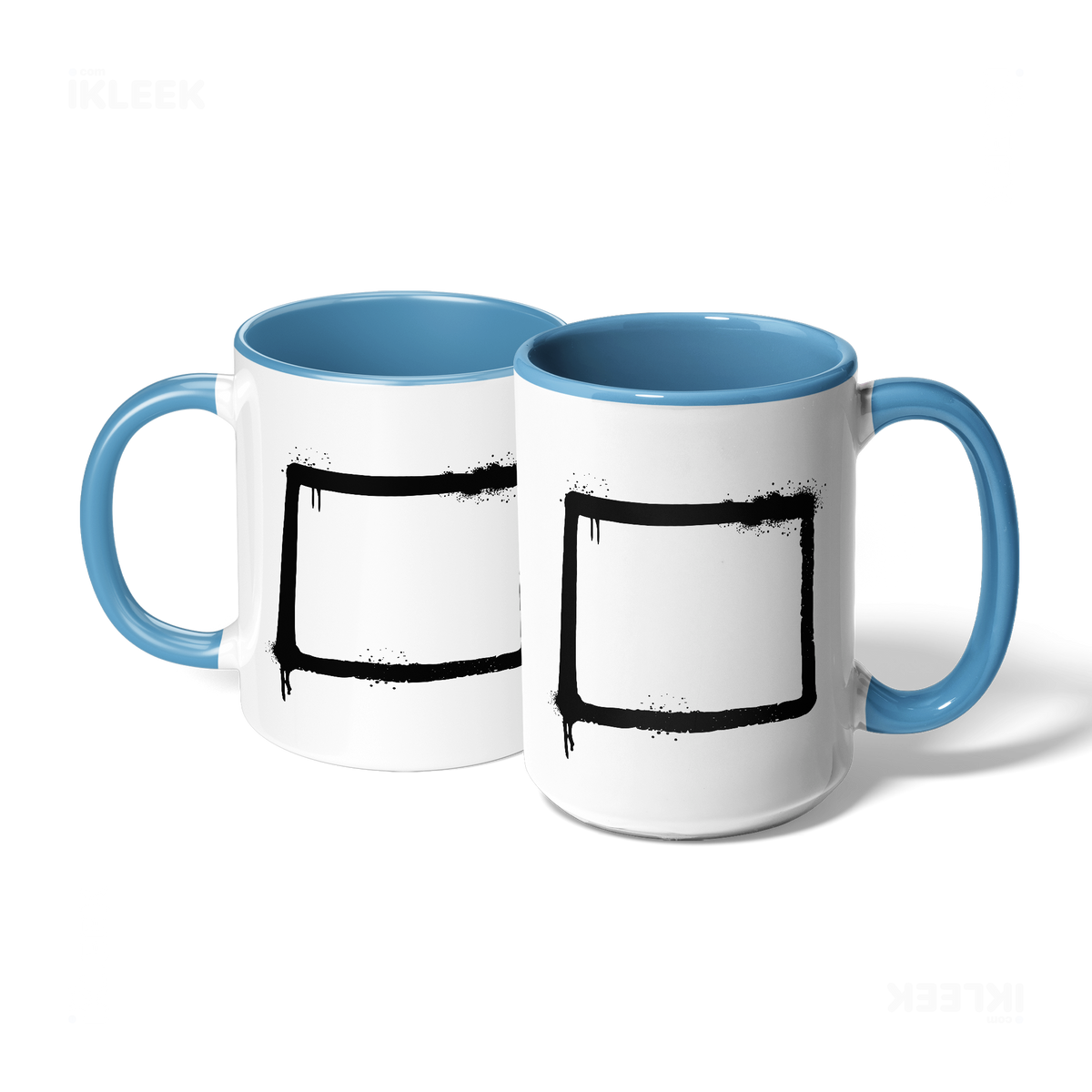 OpenSquare Ceramic Mug 07 White Lightblue