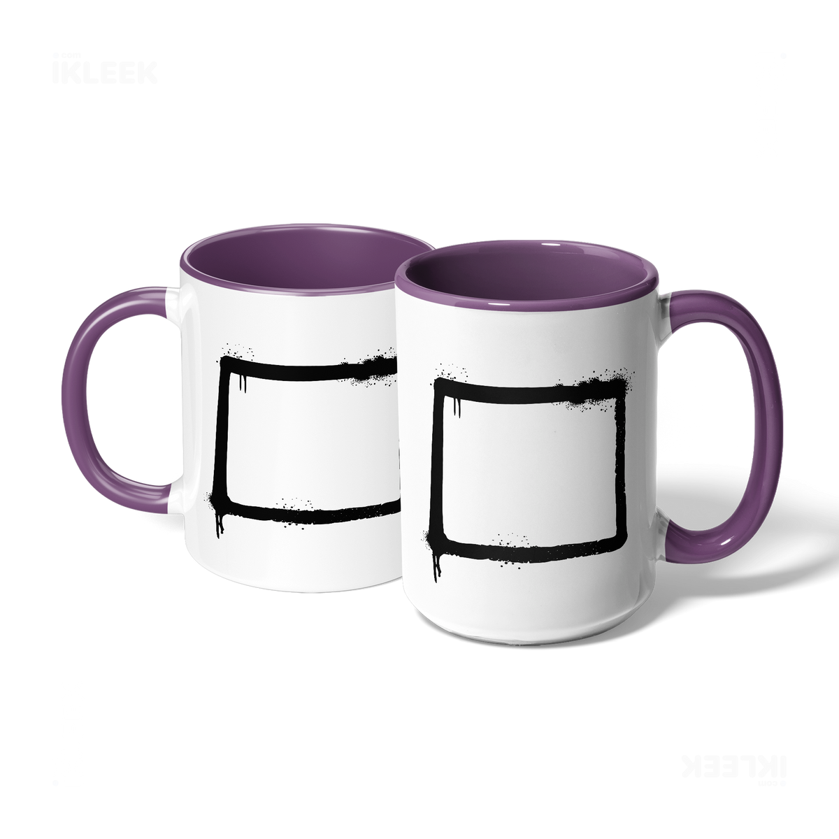 OpenSquare Ceramic Mug 07 White Purple