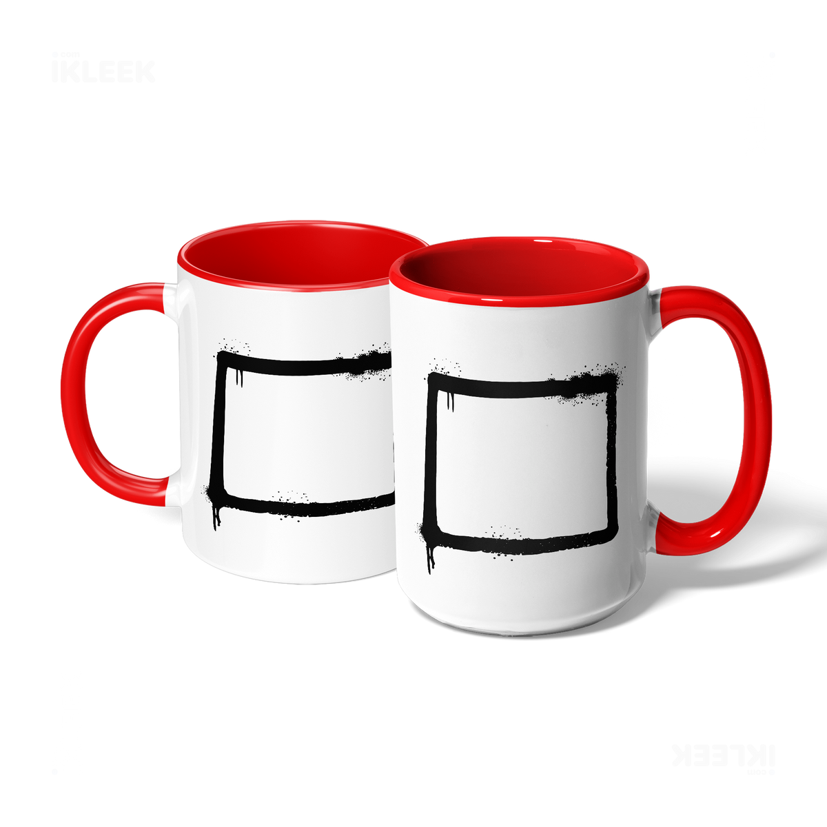 OpenSquare Ceramic Mug 07 White Red