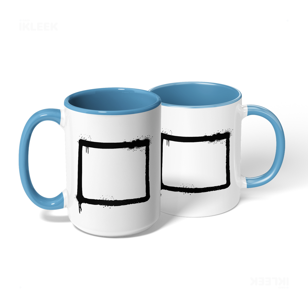 OpenSquare Ceramic Mug 08 White Lightblue