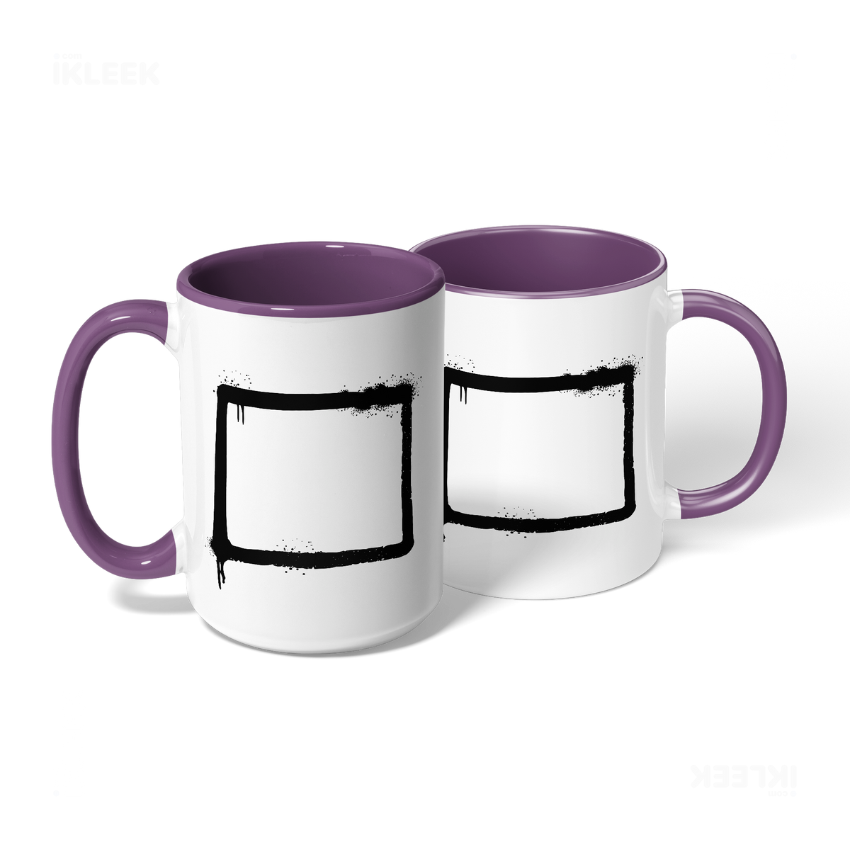 OpenSquare Ceramic Mug 08 White Purple