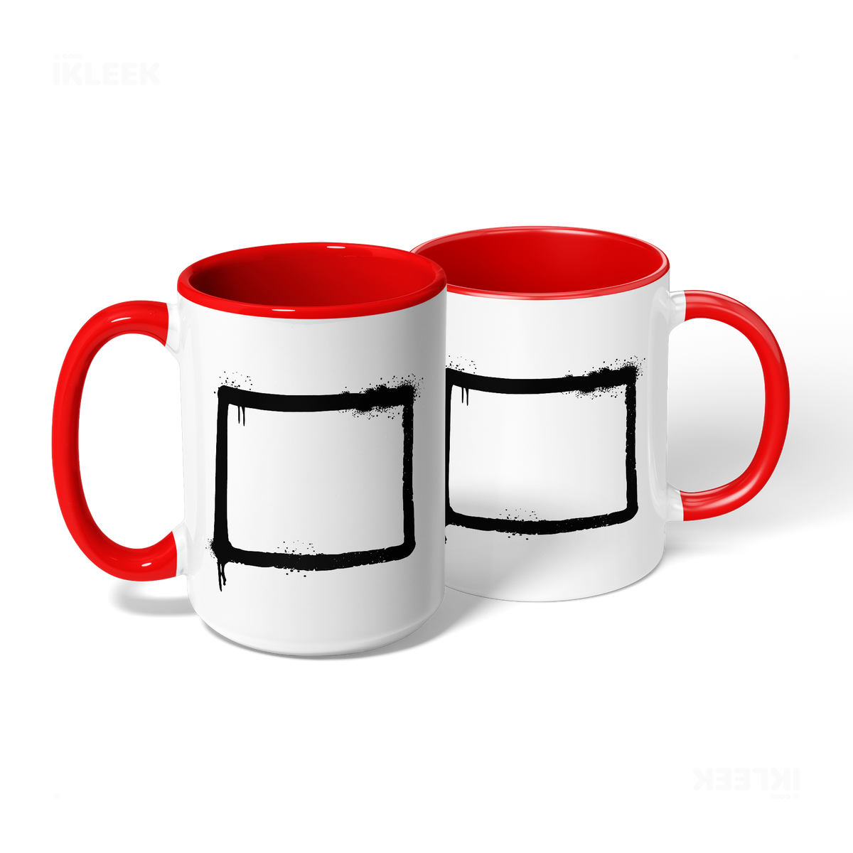 OpenSquare Ceramic Mug 08 White Red