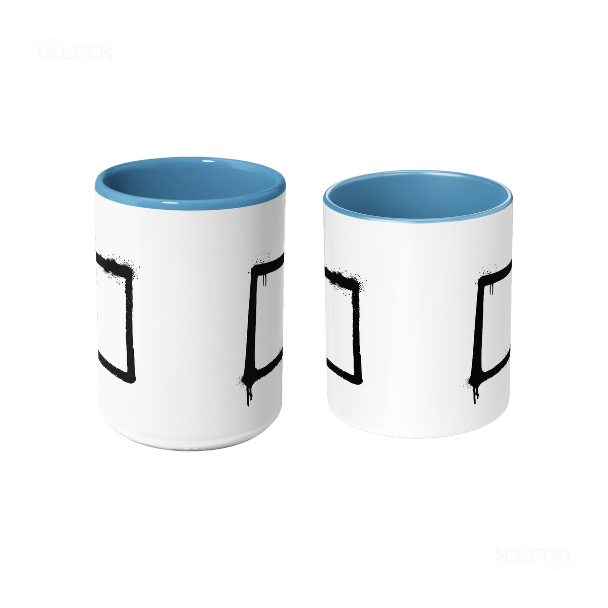 OpenSquare Ceramic Mug 09 White Lightblue