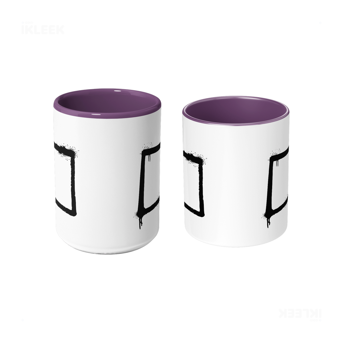 OpenSquare Ceramic Mug 09 White Purple