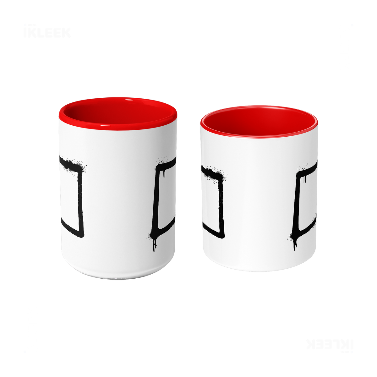 OpenSquare Ceramic Mug 09 White Red
