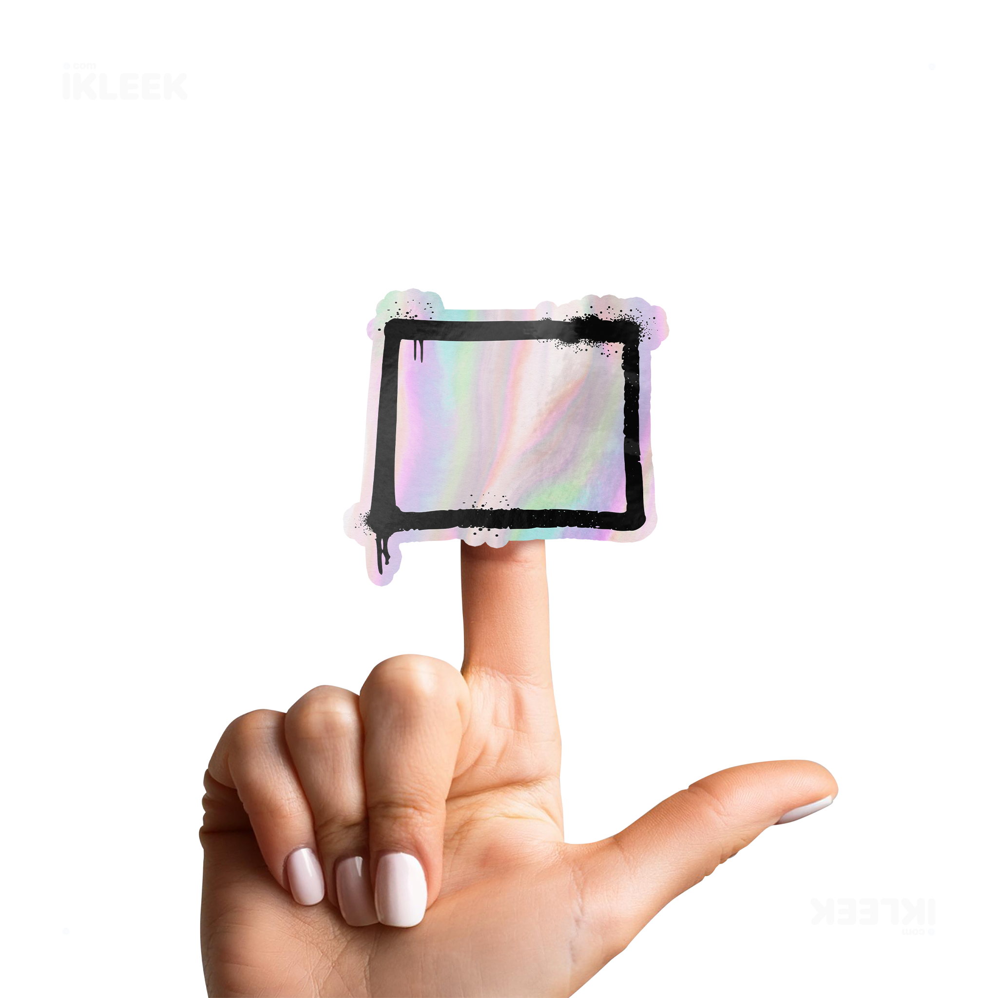 OpenSquare Die Cut Holographic Sticker 02