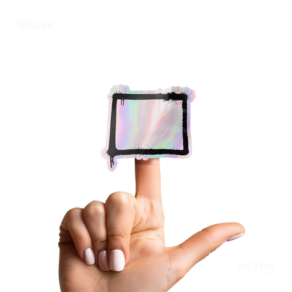 OpenSquare Die Cut Holographic Sticker 02