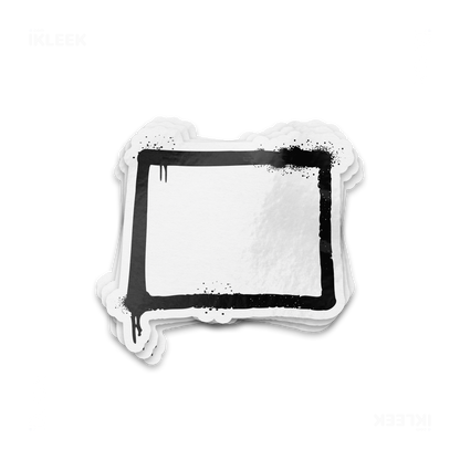 OpenSquare Die Cut Outdoor Sticker 01 White
