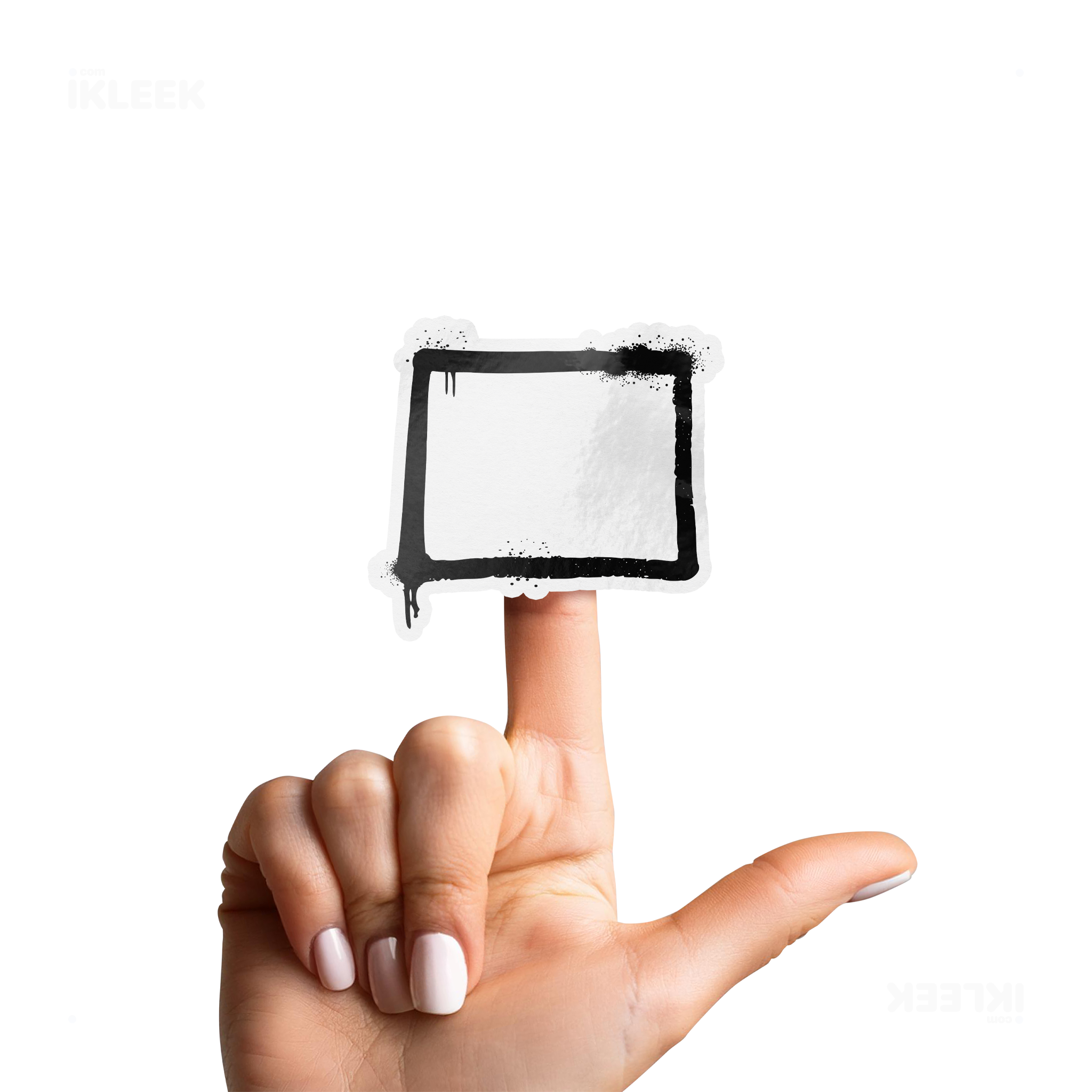 OpenSquare Die Cut Outdoor Sticker 02 White