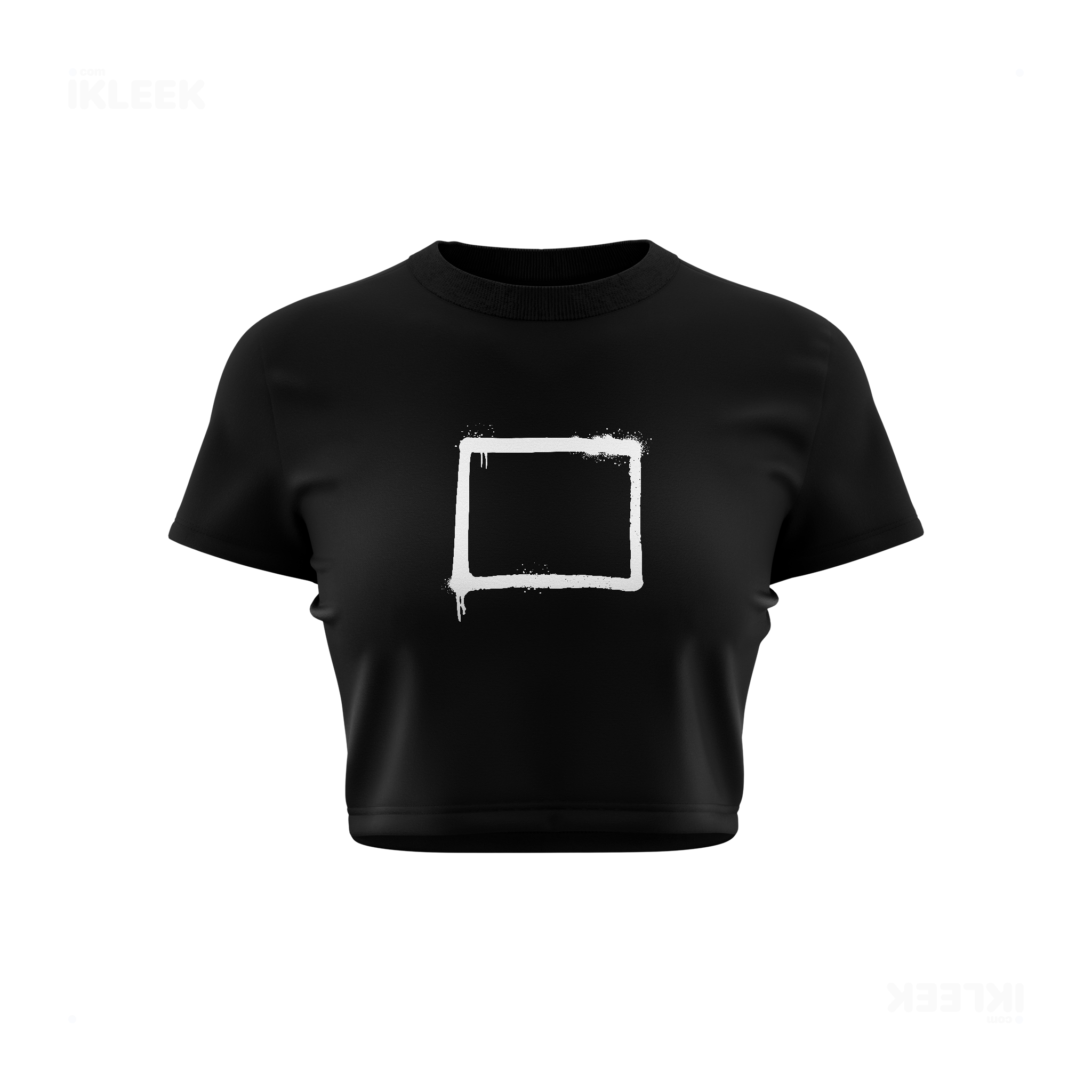 OpenSquare Fitted Crop Top 01 Black