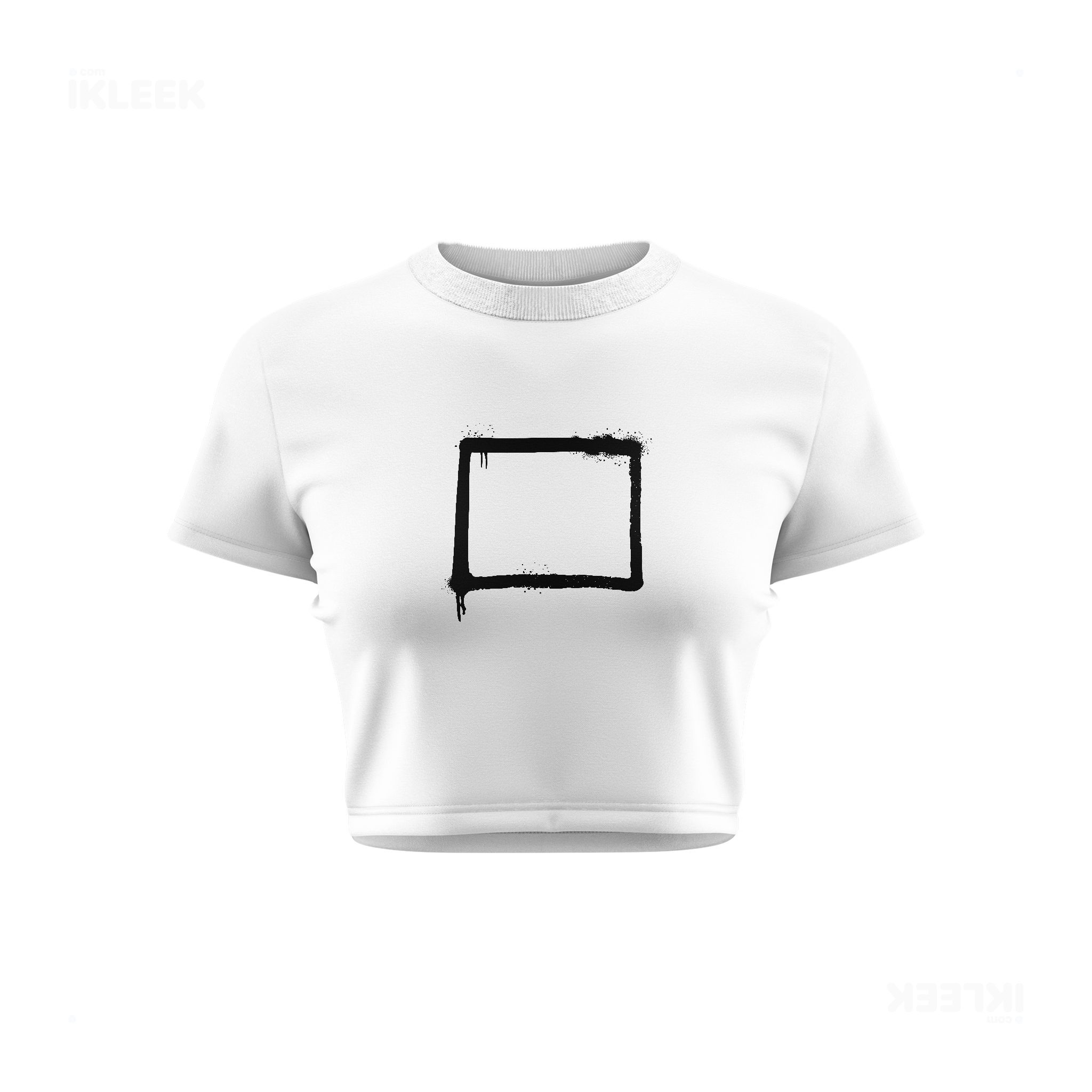 OpenSquare Fitted Crop Top 01 White