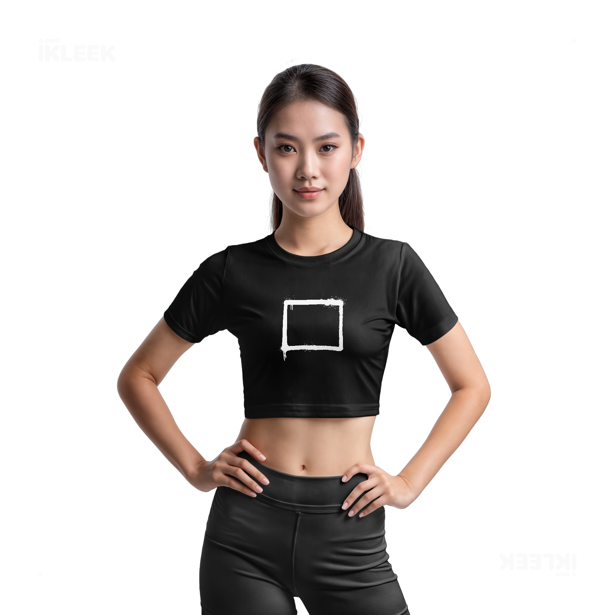 OpenSquare Fitted Crop Top 03 Black