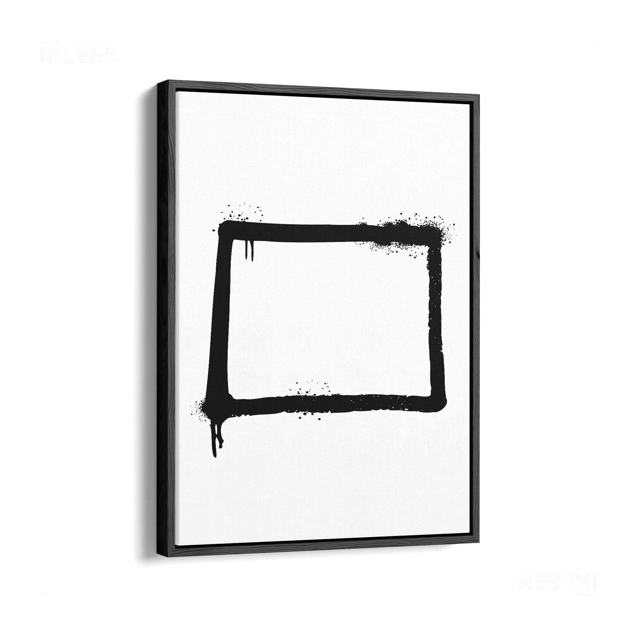 OpenSquare Framed Canvas 01 Black Wood