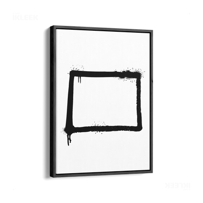OpenSquare Framed Canvas 01 Black Wood